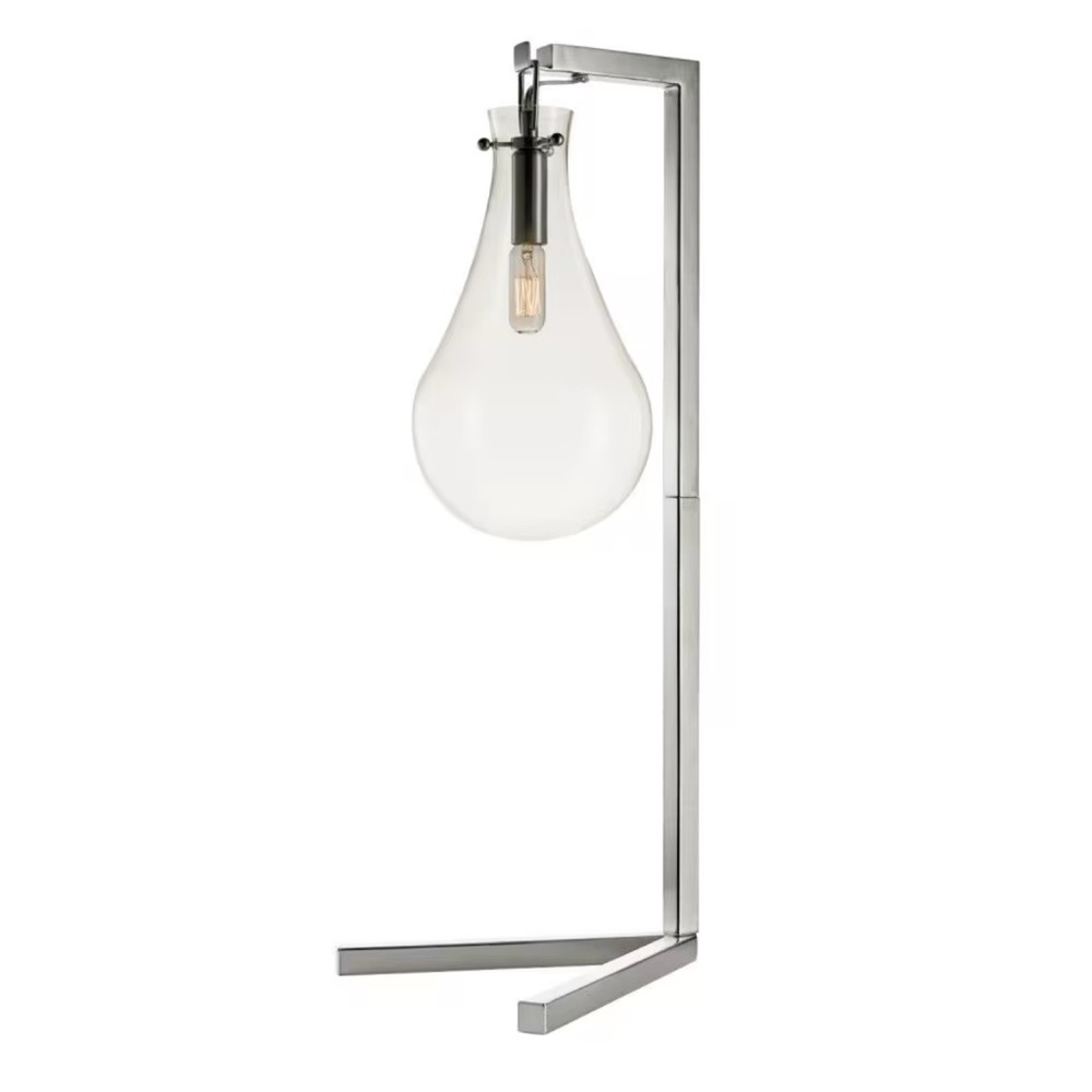 GLOBE Contemporary Electric Montego 26” Metal/Glass Table Lamp